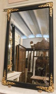 specc191 cornice laccata con fregi dorati, mis. cm 85 x 137
